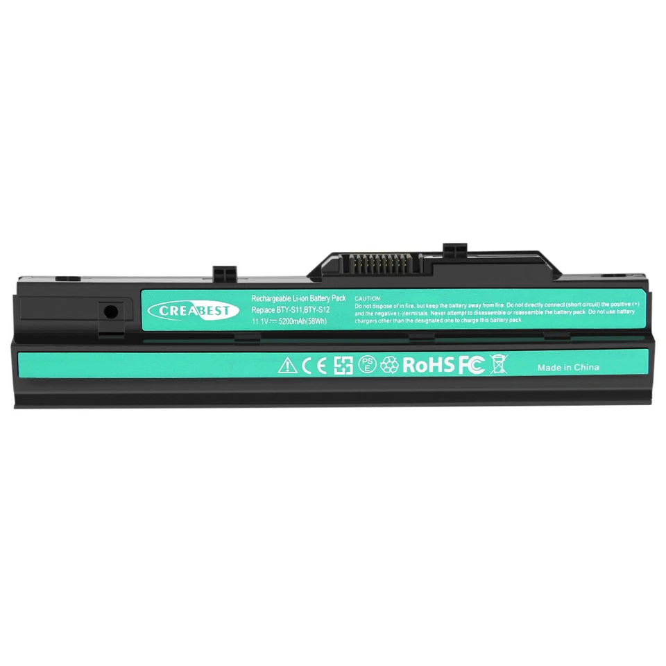 5200mAh BTY-S11 BTY-S12 Akku Für MSI Advent 4211 4212 LG X110 MSI Wind U90 U100 - Bild 3 von 4