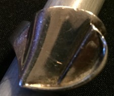 Freeform Abstract Heart Ring Sterling Silver Size 6