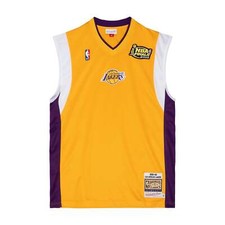 Mens Mitchell  Ness NBA AUTHENTIC SHOOTING SHIRT LAKERS 2001