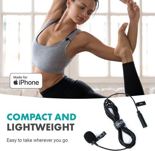 Movo iLav Digital Lightning Lavalier microfono a clip per iPhone, iPad, telefono - Foto 7 di 15