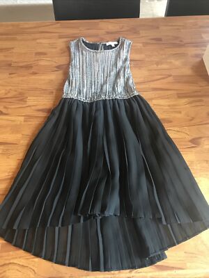 BlueZoo girls black and silver dress age UK