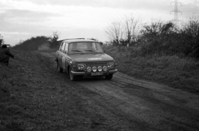 Gunter Ruttinger Gunter Bork Wartburg Knight 1968 Rally Car Old Photo 12
