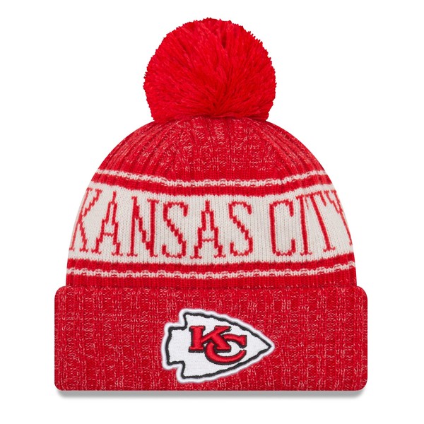 Kansas City Chiefs Era Knit Hat on Field 2018 Sideline Beanie Stocking