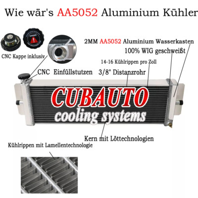 Luft zu Wasser Ladeluftkühler 56mm Wärmetauscher Front Mount Chargecooler DE