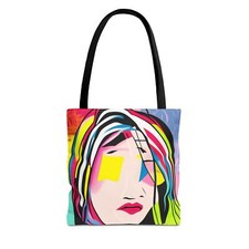 New Colorful Abstract Art Tote Bag, Fashion Tote, Eco-Friendly Bag, Gift