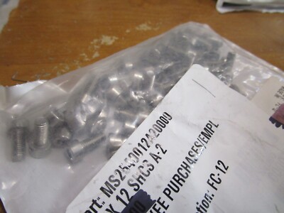M5 x 12mm Full Thread Cap Head Screws (DIN 912) - Stainless Steel QTY 50