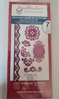 Spellbinders Shapeabilities 7 Stanzvorlagen - Parisian Accents
