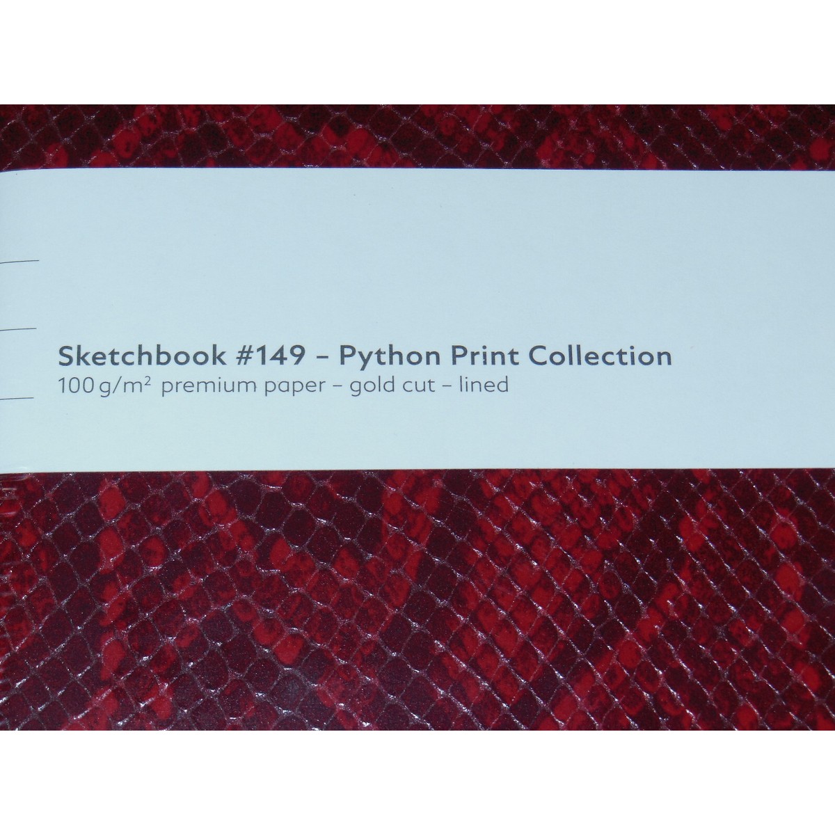 モンブラン ノート 149 パイソン カイエン 119915 New Montblanc Fine Stationery Python Cayenne Red Lined Sketchbook
