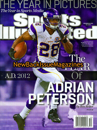Sports Illustrated 12/12,Adrian Peterson,Year in Pictures,December 2012,LAST ONE - Afbeelding 1 van 1