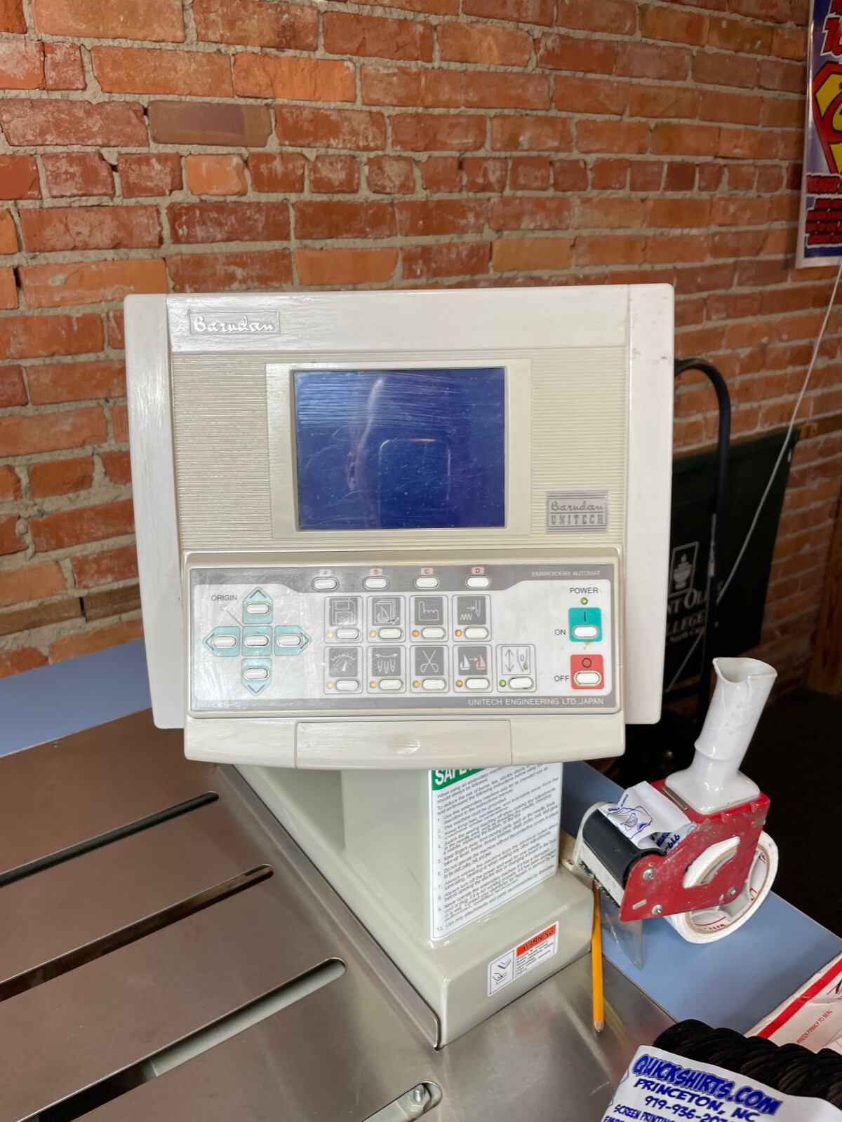 BARUDAN 4 HEAD EMBROIDERY MACHINE / 9 NEEDLE / 9 COLOR / USED eBay