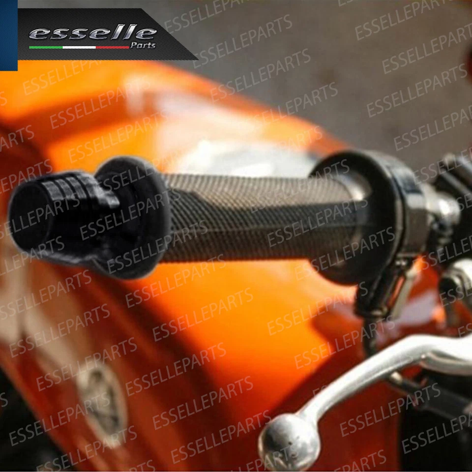 SET CONTRAPPESI MANUBRIO BILANCIERI STABILIZZATORI MOTO SCOOTER ALLUMINIO NERO - Immagine 3 di 3