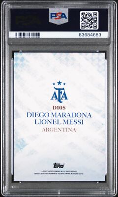 2023 TOPPS ARGENTINA WORLD CHAMPIONS D10S DIEGO MARADONA/LIONEL
