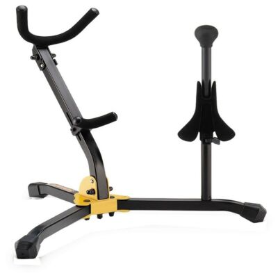 Hercules DS533BB Stand for Alto or Tenor Saxophone & Soprano Saxophone with Bag