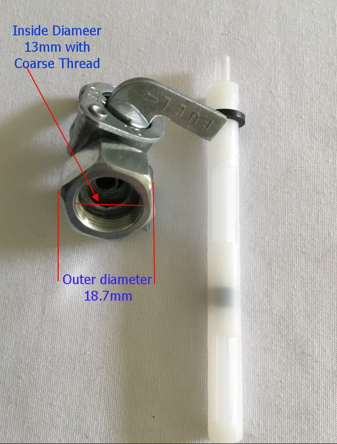 Gas Fuel Tank Valve For Honda XR80 19791982 XR75 19771978 On/Off/Res