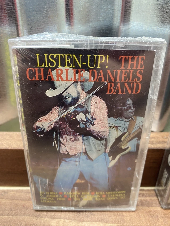 Charlie Daniels Band Listen Up & Johnny Cash Sun Years Cassette Tapes - Sealed - Image 2 of 4