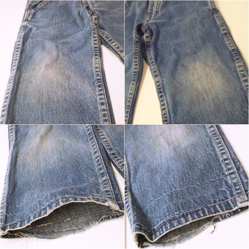 Vintage 80s Osh Kosh B'Gosh USA Overalls Kids-4 Vestbak Soft Worn Faded Denim - Picture 10 of 10