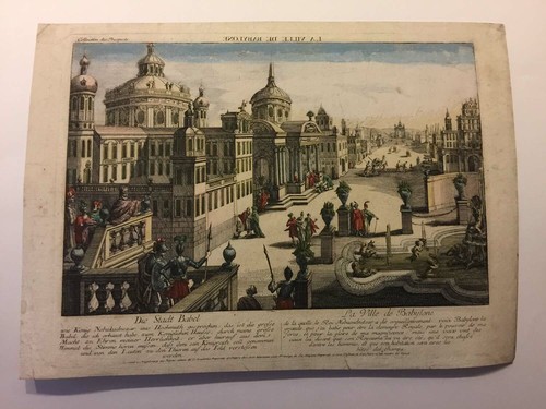 VUE D'OPTIQUE PROSPECTS VILLE DE BABYLONE ROI NEBUCADNETSARA XVIII - Picture 2 of 5