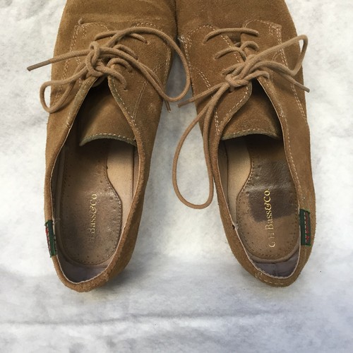 G.H. Bass & Co ELY-2 Suede Brogues Shoes, Women's 9.5M (Tan) - Picture 9 of 10