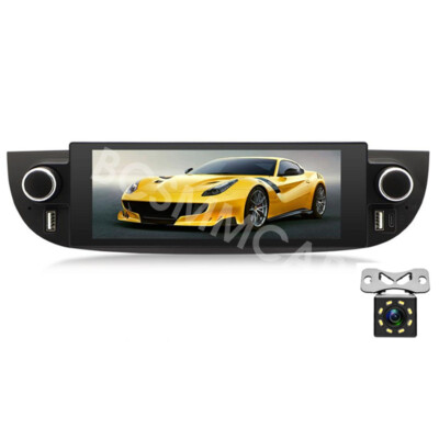 Fit For Fiat 500 2007-2018 Stereo Radio GPS WIFI FM For Apple Carplay W/Free Cam