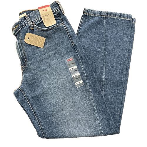 Levi's Women's Mid-Rise 94's Baggy Straight Leg Jeans 29x31 New-Blue