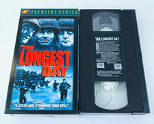 The Longest Day VHS Tape Movie Full Screen John Wayne Sean Connery Henry Fonda
