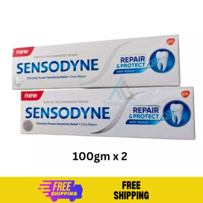 100gm x 2 Sensodyne Toothpaste With Novamin For Tooth Repair And Protect