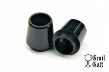 GRAIL GOLF NEW PREM BLACK "COLLARED" IRON FERRULES PARALLEL .370 .50" .550OD LOT