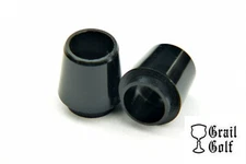 GRAIL GOLF NEW PREM BLACK "COLLARED" IRON FERRULES PARALLEL .370 .50" .550OD LOT