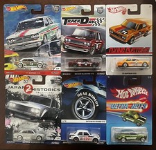 Hot Wheels Datsun 510 Bluebird Coupe Lot of 6