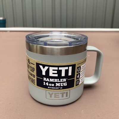Lid Yeti Ceramic YETI Rambler 14 Oz Mug Magslider Lid-Granite Gray