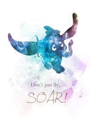art print dumbo inspired quote illustration disney wall art nursery gift ebay