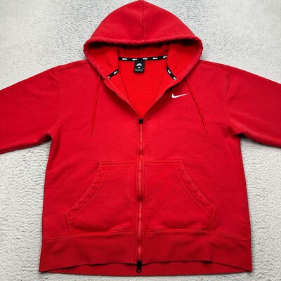 NIKE SB OSKI Zip-Up Men's Hoodie Size Medium BV8281-657 Red