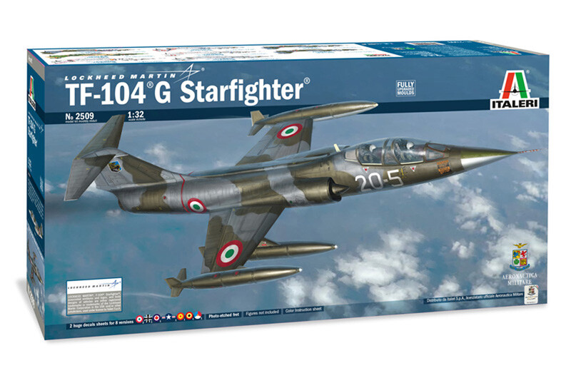 Italeri 2509 1/32 Scale Model Aircraft Kit Lockheed Martin TF-104G
