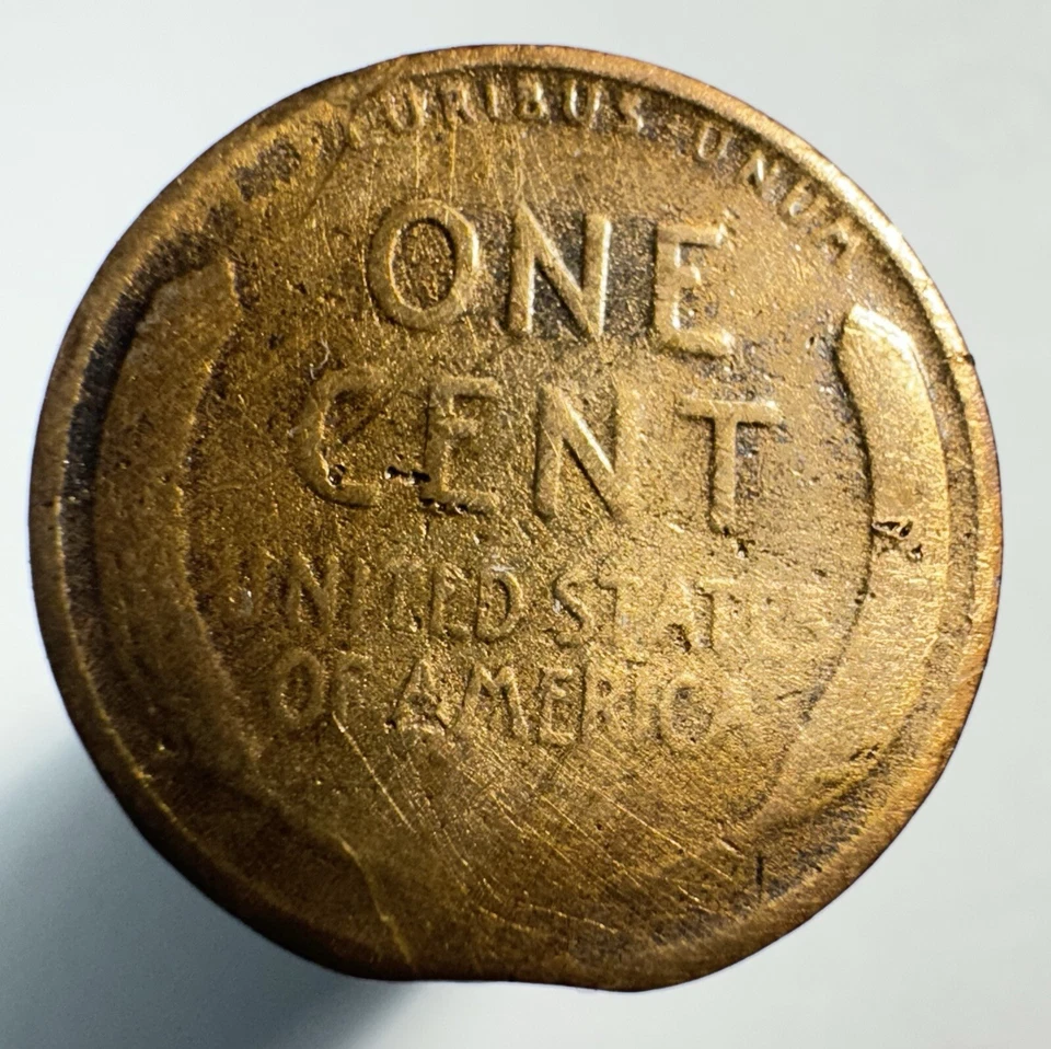 Centavo de trigo 1921 1 centavo como nuevo error -0036 Foto 2 de 2