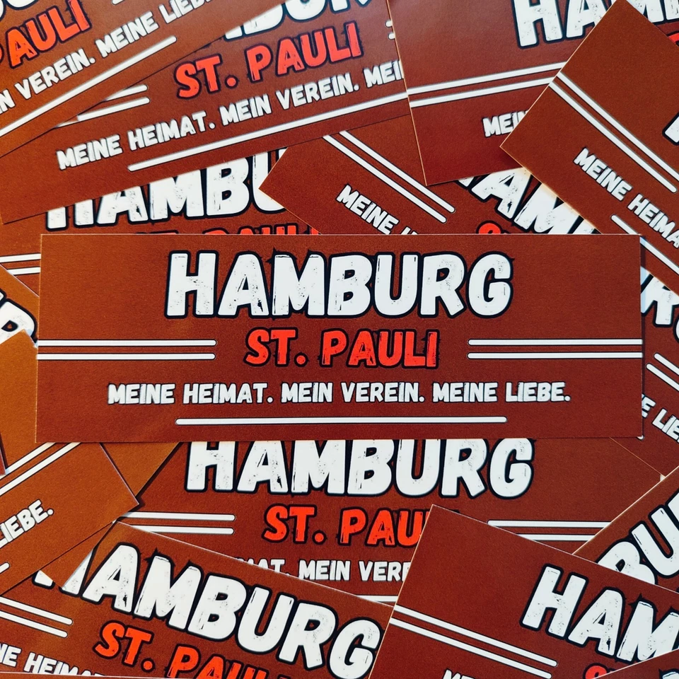 300x St. Pauli Aufkleber/ Sticker Mix/ Fußball Fanartikel/ PVC/ wetterfest - Bild 2 von 4