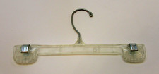 Vintage 1960's Clear Acrylic Clamp Style Pants Slacks Skirt 10" Clothes Hanger