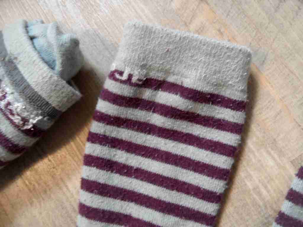 PJE RELOAD hooded sweat hoodie purple striped size 98 + stockings NW ST817 image 5