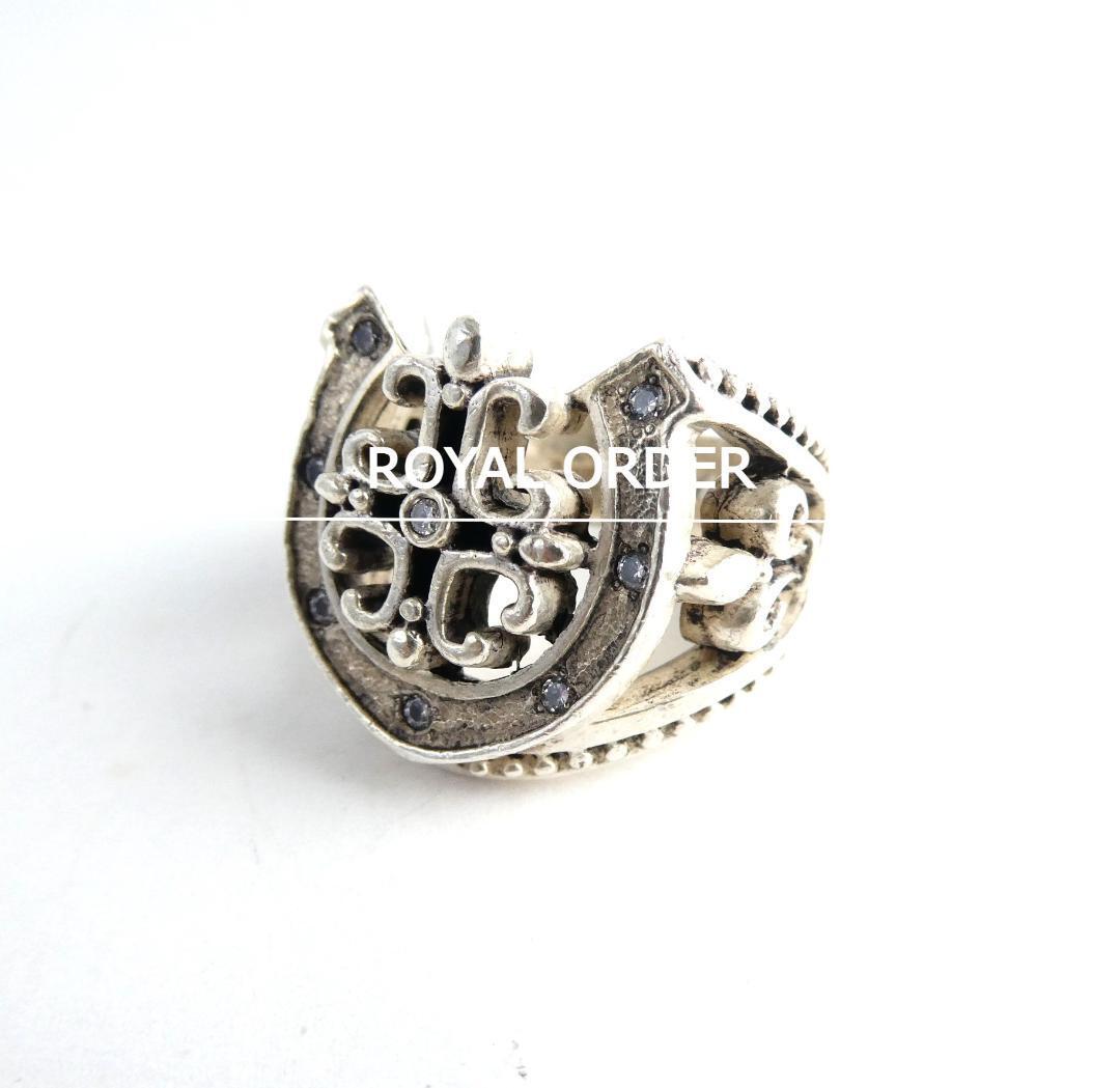 Royal Order Sv925 Stone Horseshoe Ring US8.75 | eBay