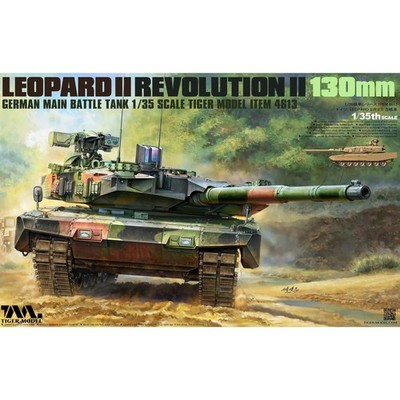 Tiger Model 4613 1:35 German MBT Leopard II Revolution II 130mm Tank Plastic Kit