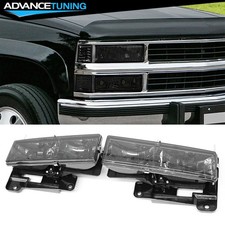 For 88-99 Chevrolet/GMC C/K 1500/2500/3500 Blazer Front Headlights W/Smoke Lens