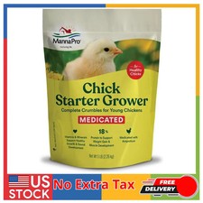 Manna Pro Medicated Chick Starter Grower Feed 5 lb Crumbles Amprolium