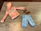 Vintage Mattel Barbie Ken Doll Clothes Shirt Shorts Shoes Set Lot