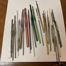 Lot of 30  Sewing Crochet Hooks.. All Kinds  Sizes.