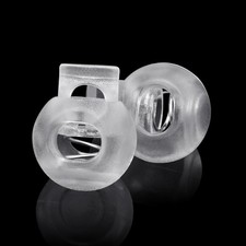 12PCS Plastic Clear Cord Locks for Drawstring, Paracord Spring Toggle Stopper...