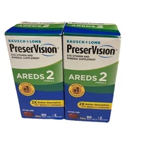 Bausch & Lomb PreserVision Eye Vitamin Mineral Supplement  10/2026 +1 free 9/25