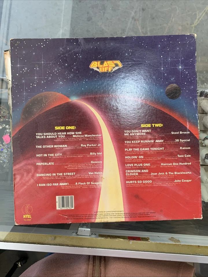 Original 1982 "Blast Off" compilation LP - K-Tel Records Vinyl Untested - Imagem 2 de 4