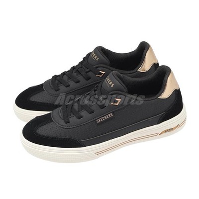 Skechers Arch Fit Arcade-Diamond Daze Black Gold Women Casual Shoes 177204-BLK
