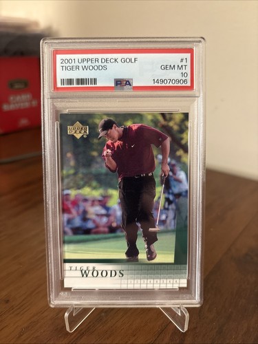 2001 Upper Deck Tiger Woods 1 PSA 10 Freshly Graded