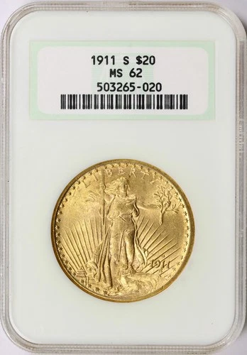 1911-S Saint-Gaudens Double Eagle — photo from the most recent tracked eBay sale