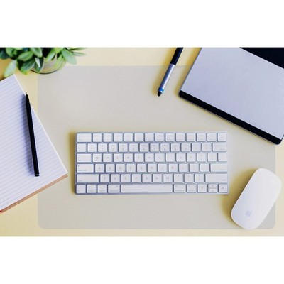Desktex Polycarbonate Anti-Slip Desk Pad Protection Mat 19'' x 24'', Clear (FPD...